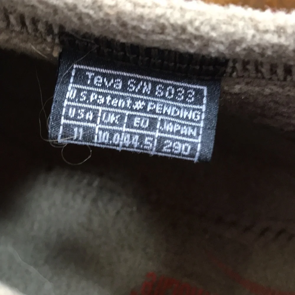 Teva Brown Suede Mountain Scuff Slip On Sneakers Outdoors Mens size 11 flawed - Picture 8 of 8